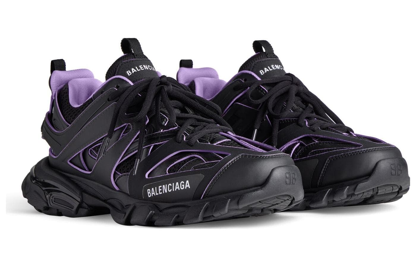 Кроссовки Balenciaga Track Sock Нейлон Низкий Топ Повседневная Обувь Женская Черная - изображение 4