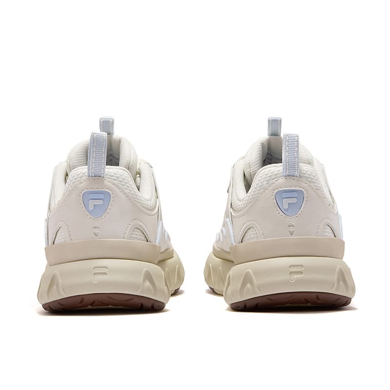 Кроссовки FILA FUSION PISA FLAT Cone Shoes Дышащий Low Топ Повседневная обувь Женские Тофу Белый - изображение 4