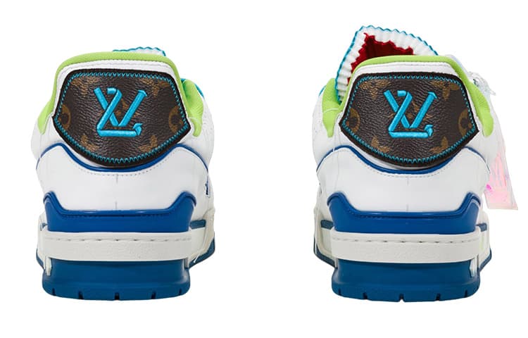 Кроссовки Louis Vuitton Trainer Cannes Edition Blue White - изображение 4