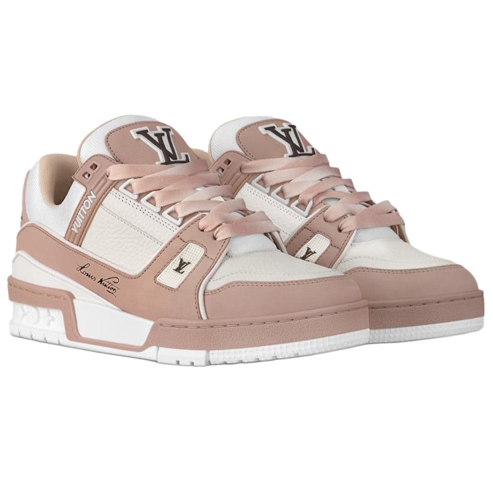 Кроссовки Louis Vuitton Trainer Low Pink White - изображение 3