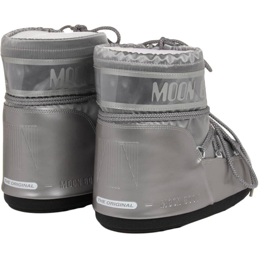 Ботинки зимние MOON BOOT Короткие Сноубутсы Унисекс Серебристые - изображение 4