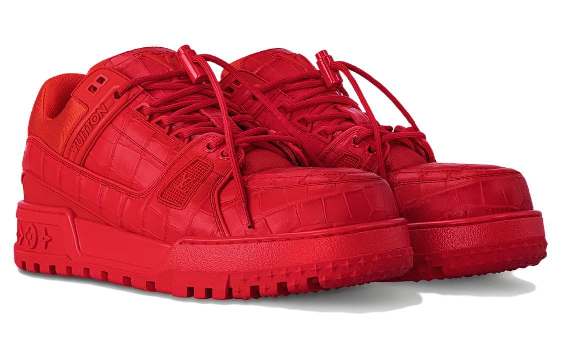 Кроссовки Louis Vuitton Trainer Maxi Red - изображение 2