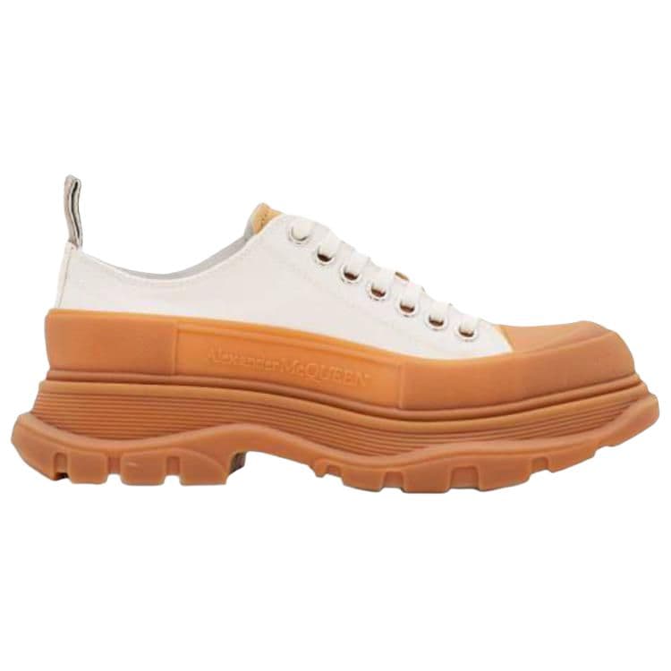 Кроссовки Alexander McQueen Canvas Platform Sneakers White - изображение 2