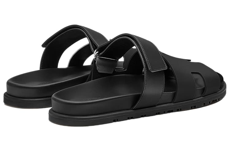 Сандалии Hermes Chypre Sandal Black - изображение 4