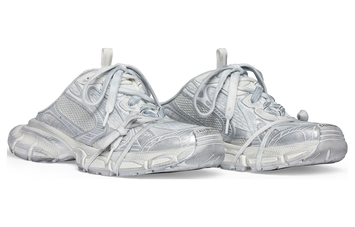 Кроссовки Balenciaga 3XL Silver White - изображение 3