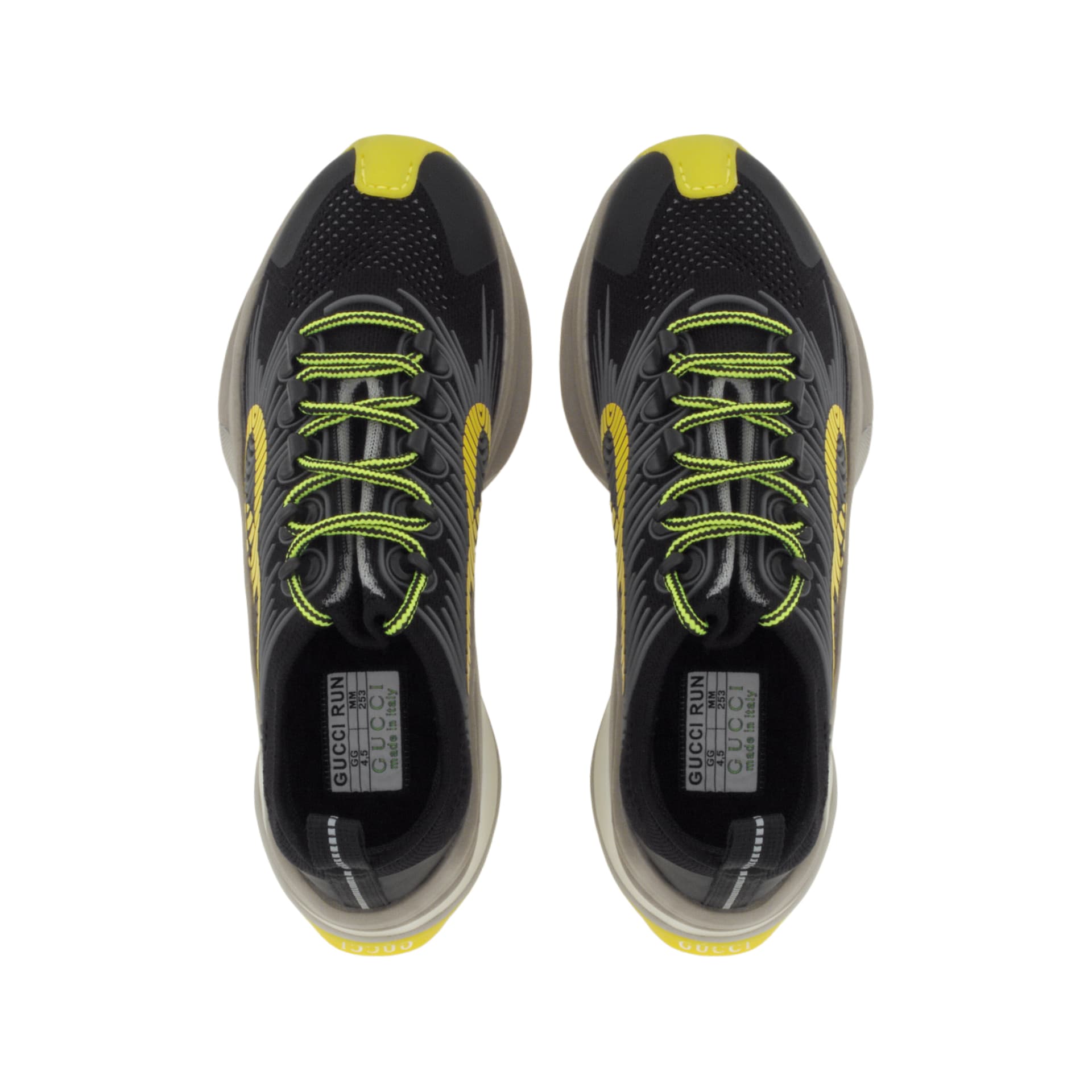 Кроссовки Gucci Run Black Green - изображение 4