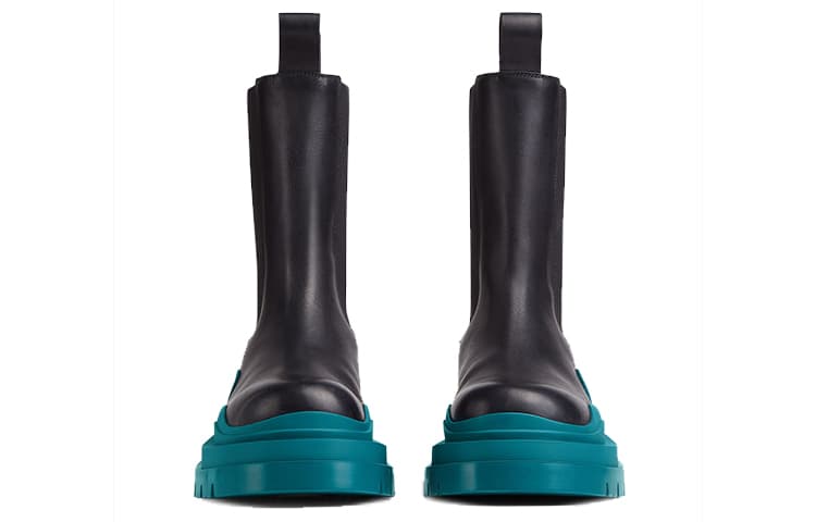 Ботинки челси Bottega Veneta Tire Chelsea Boots Black Blue - изображение 4
