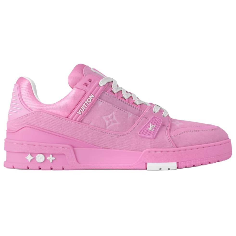 Кроссовки Louis Vuitton Trainer Denim Pink - изображение 2