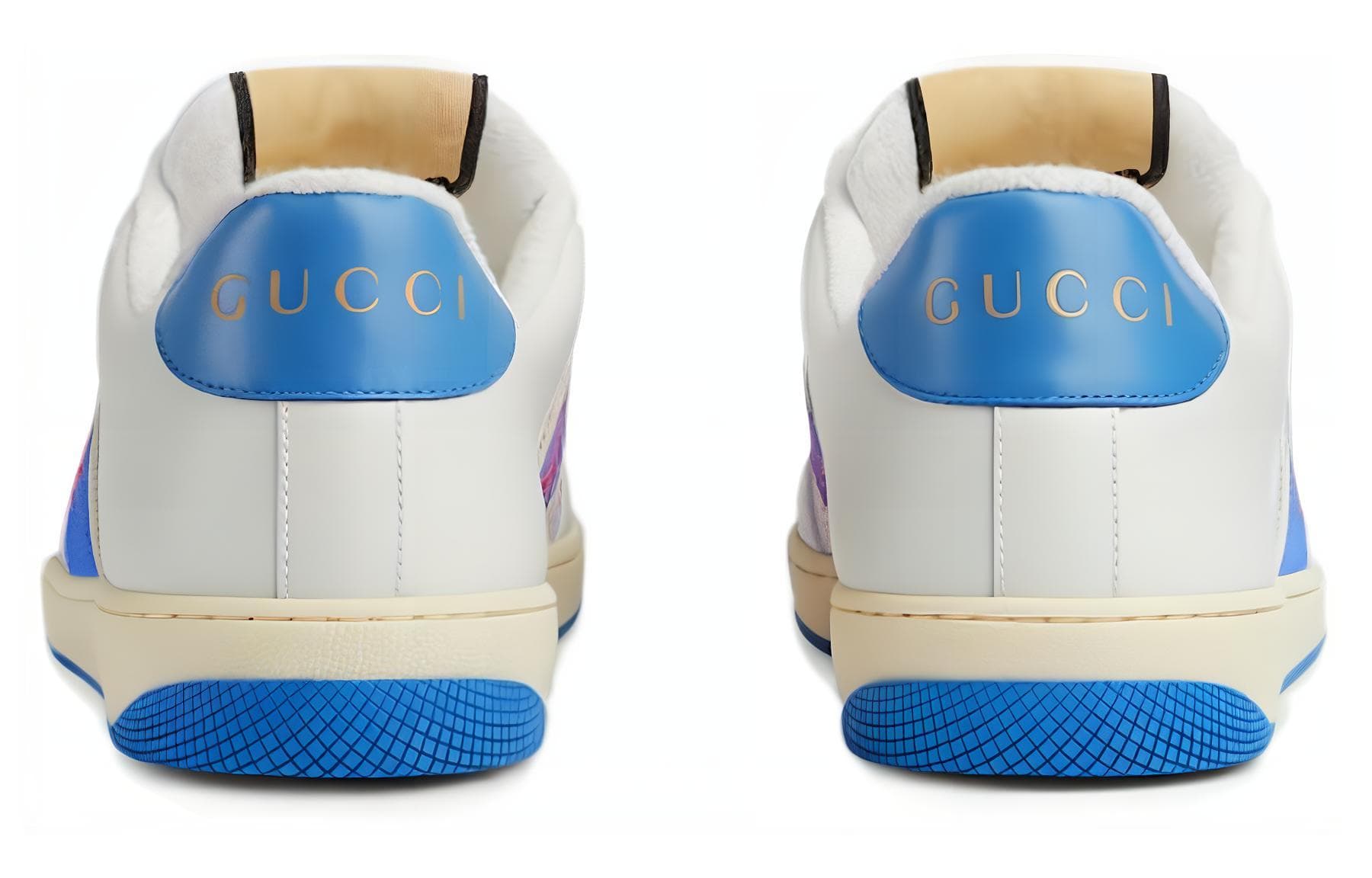 Кроссовки Gucci Low Top Sneakers White Blue - изображение 5