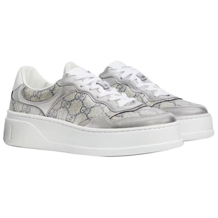 Кроссовки Gucci GG Supreme Silver - изображение 3