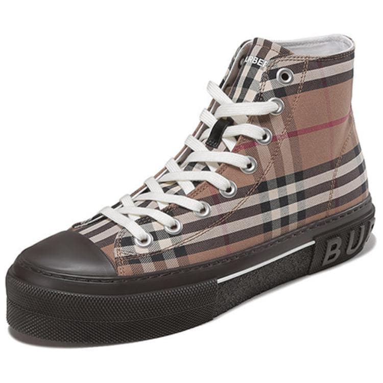 Кроссовки Burberry Vintage High-Top Sneakers Brown - изображение 3