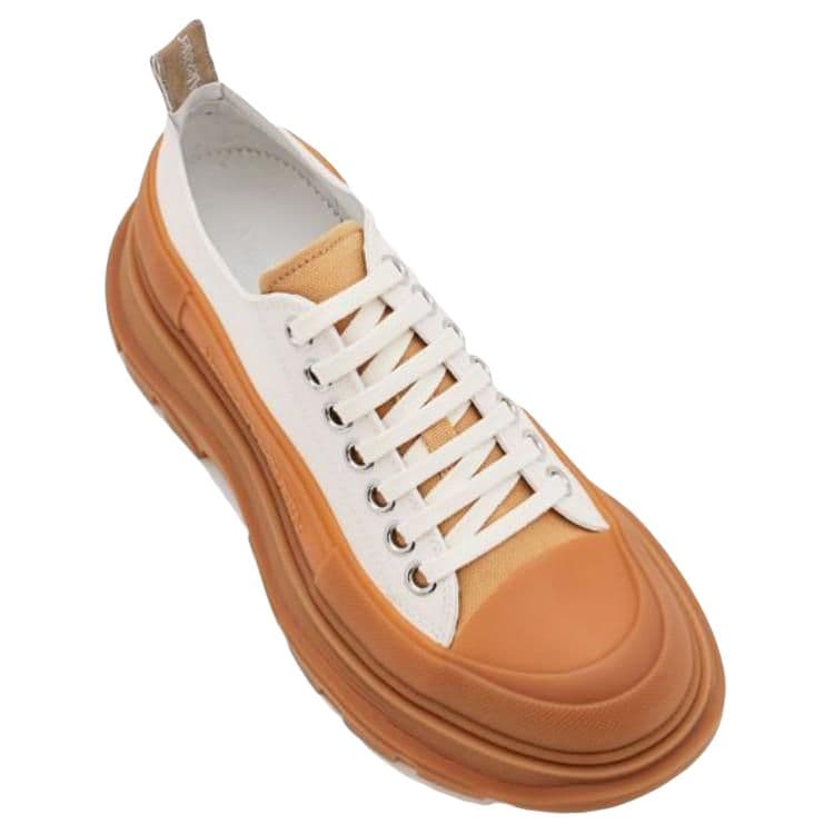 Кроссовки Alexander McQueen Canvas Platform Sneakers White - изображение 3