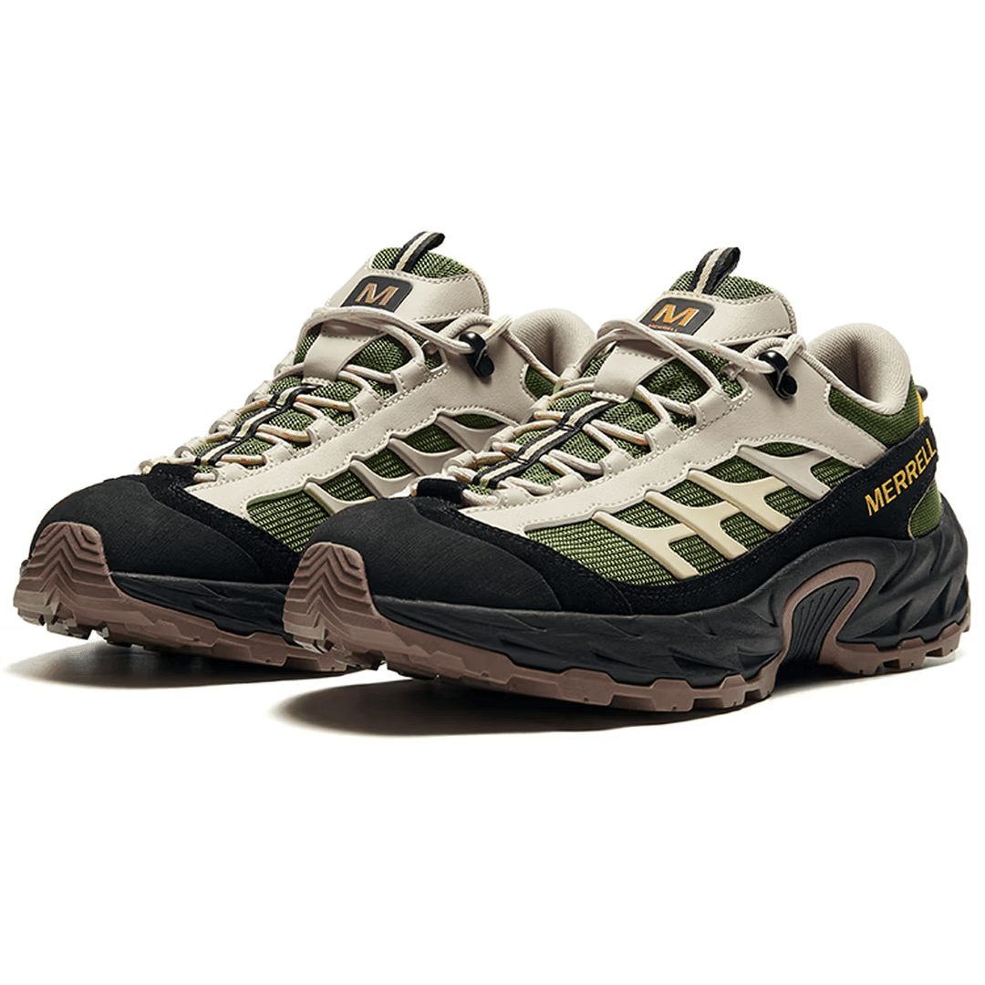 Кроссовки MERRELL ME Wilderness Hiking Низкие Кеды для Альпинизма Обувь Унисекс Бежево-Зеленая - изображение 3