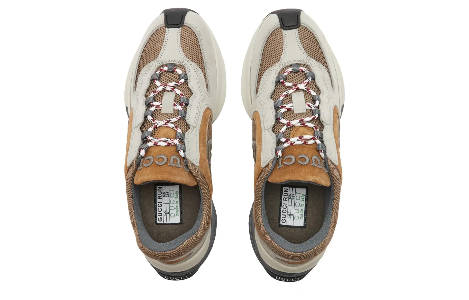 Кроссовки Gucci Run Low Light Grey - изображение 4