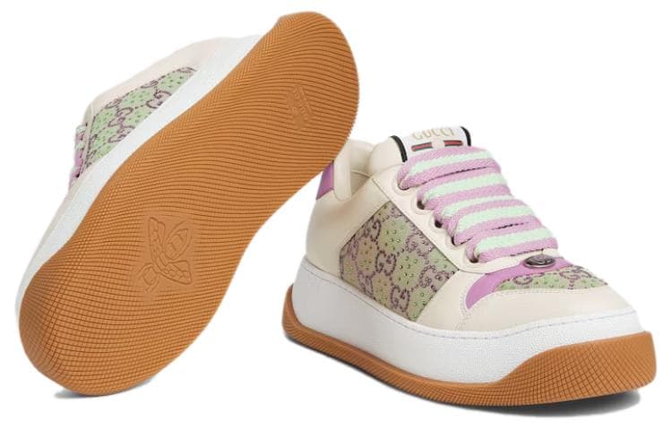 Кроссовки Gucci Screener Low Beige Purple - изображение 6