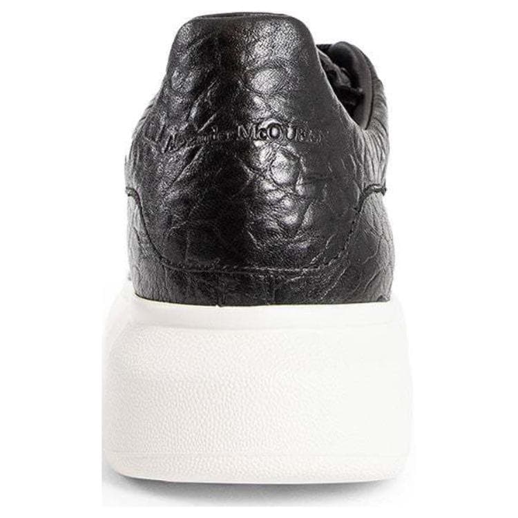 Кроссовки Alexander McQueen Leather Low Top Sneakers Black - изображение 5