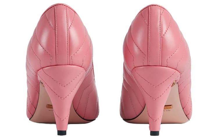 Туфли Gucci Quilted Pink Heels - изображение 4