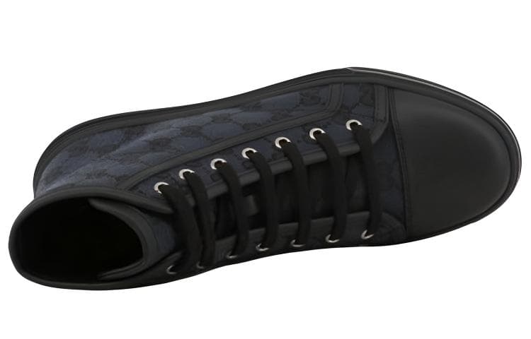 Кроссовки Gucci High-Top Sneakers Black - изображение 4