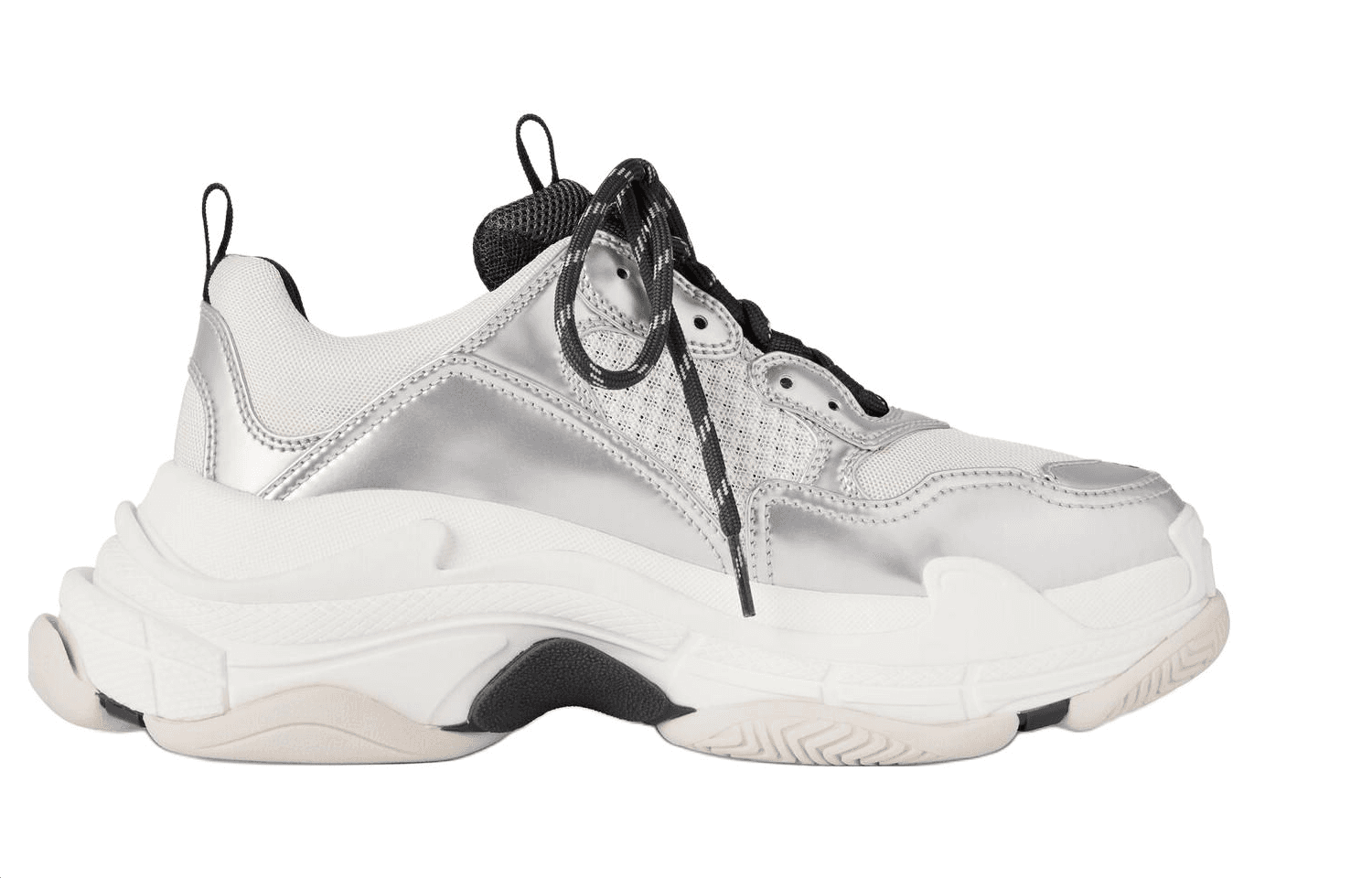 Кроссовки Balenciaga Triple S Low Топ Повседневная обувь Мужская Серебряная - изображение 2