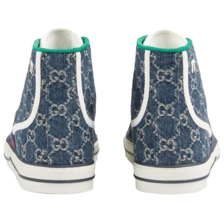 Кроссовки Gucci Tennis 1977 High-Top Blue - изображение 4