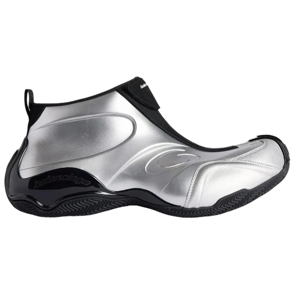 Кроссовки Balenciaga Basketball Mid Silver - изображение 2