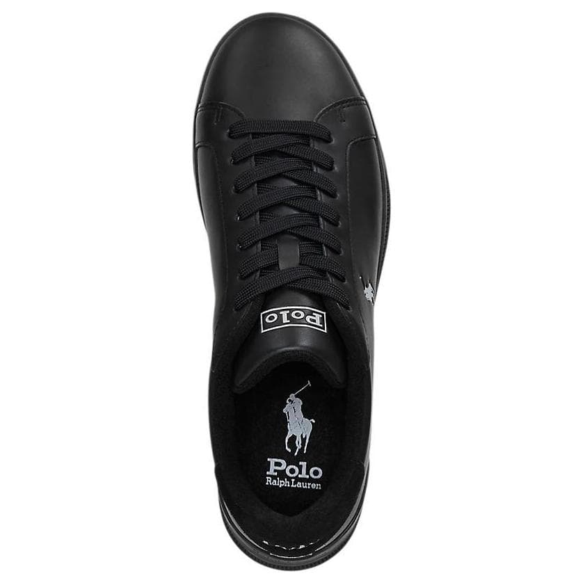 Кроссовки Polo Ralph Lauren Наследие Корт II Кожа Low Топ Скейтборд Обувь Мужской Черный - изображение 4