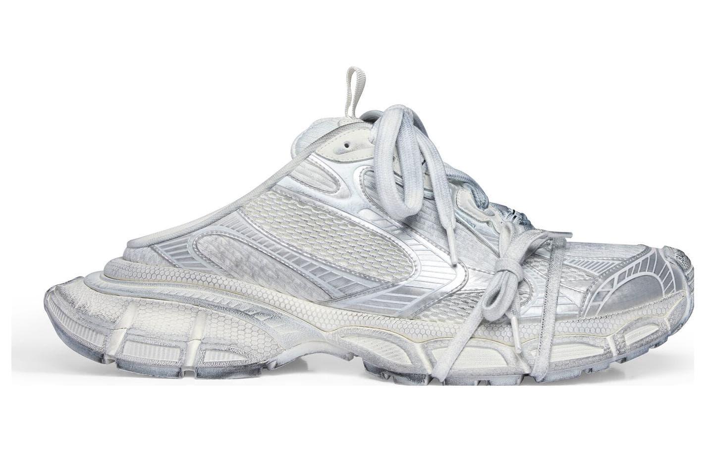 Кроссовки Balenciaga 3XL Silver White - изображение 2