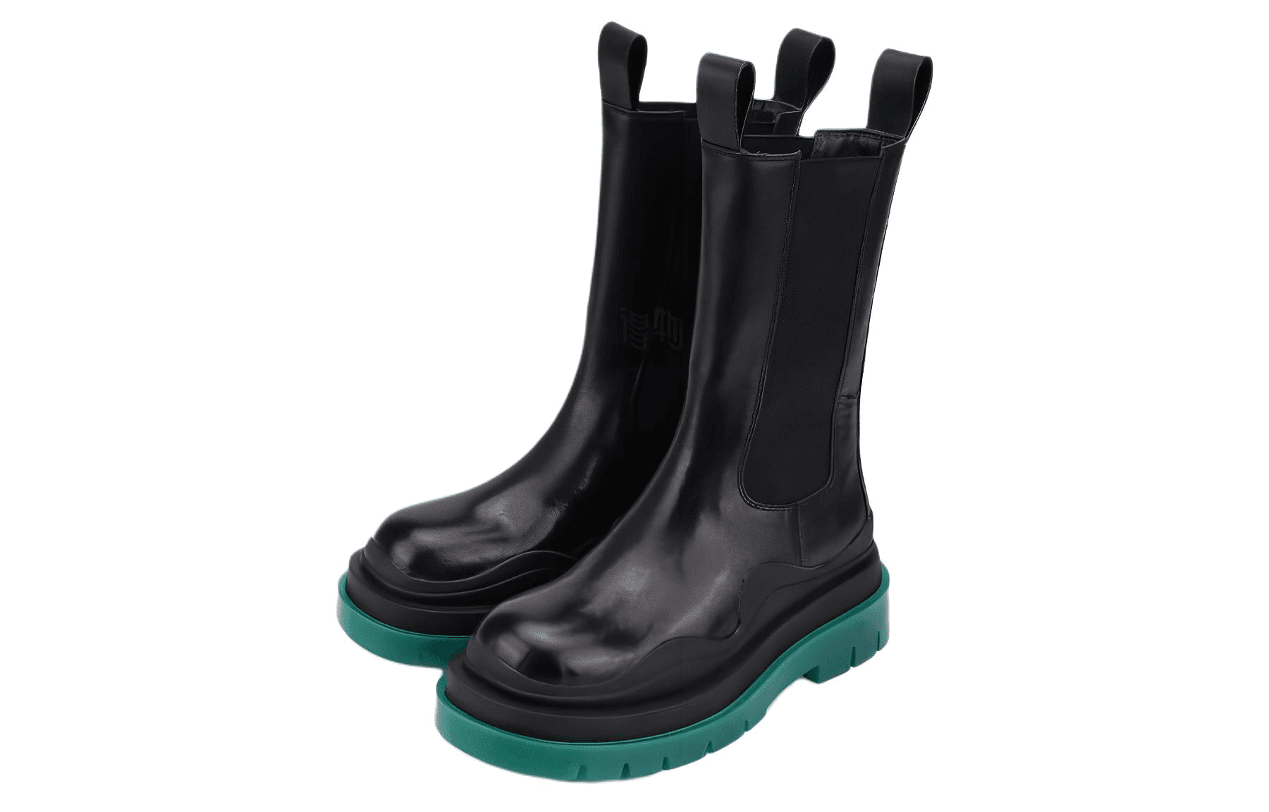 Ботинки челси Bottega Veneta Tire Chelsea Boots Black Green - изображение 3