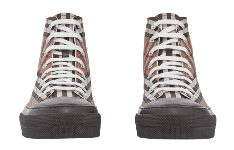 Кроссовки Burberry Vintage High-Top Sneakers Brown - изображение 4