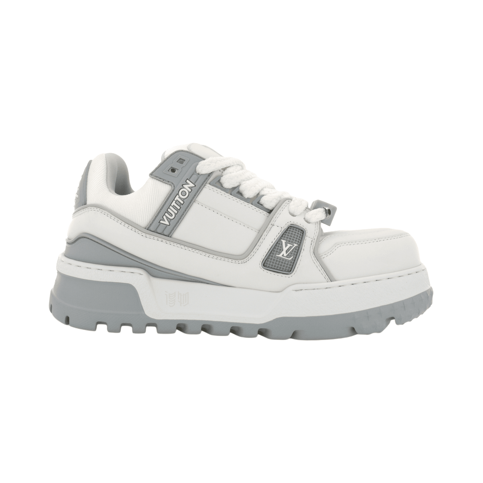 Кроссовки Louis Vuitton Trainer Maxi White Grey - изображение 2