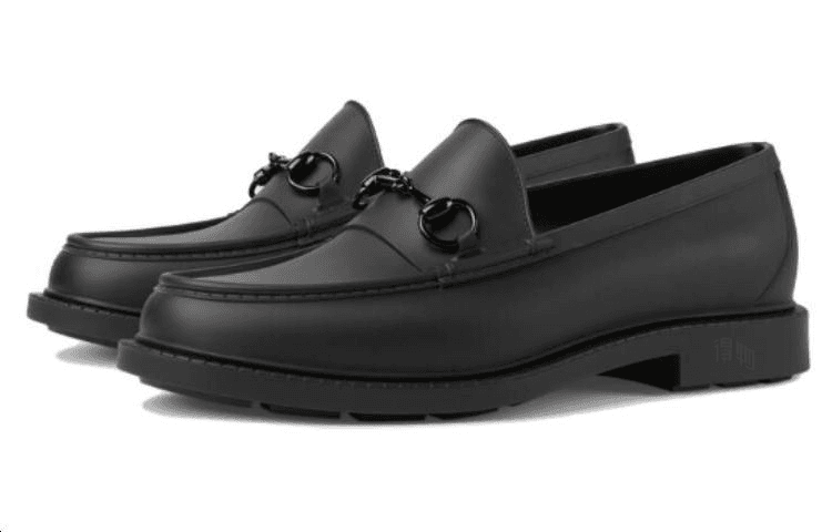 Лоферы Gucci Leather Loafers Black - изображение 3