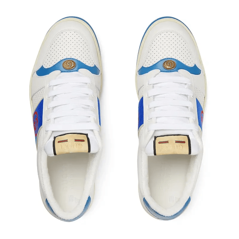 Кроссовки Gucci Low Top Sneakers White Blue - изображение 4