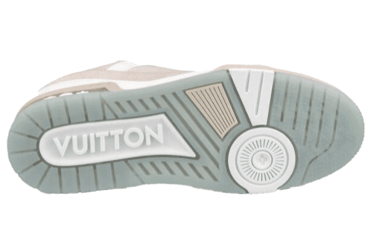 Кроссовки Louis Vuitton Trainer Classic Mesh Logo White Denim - изображение 5