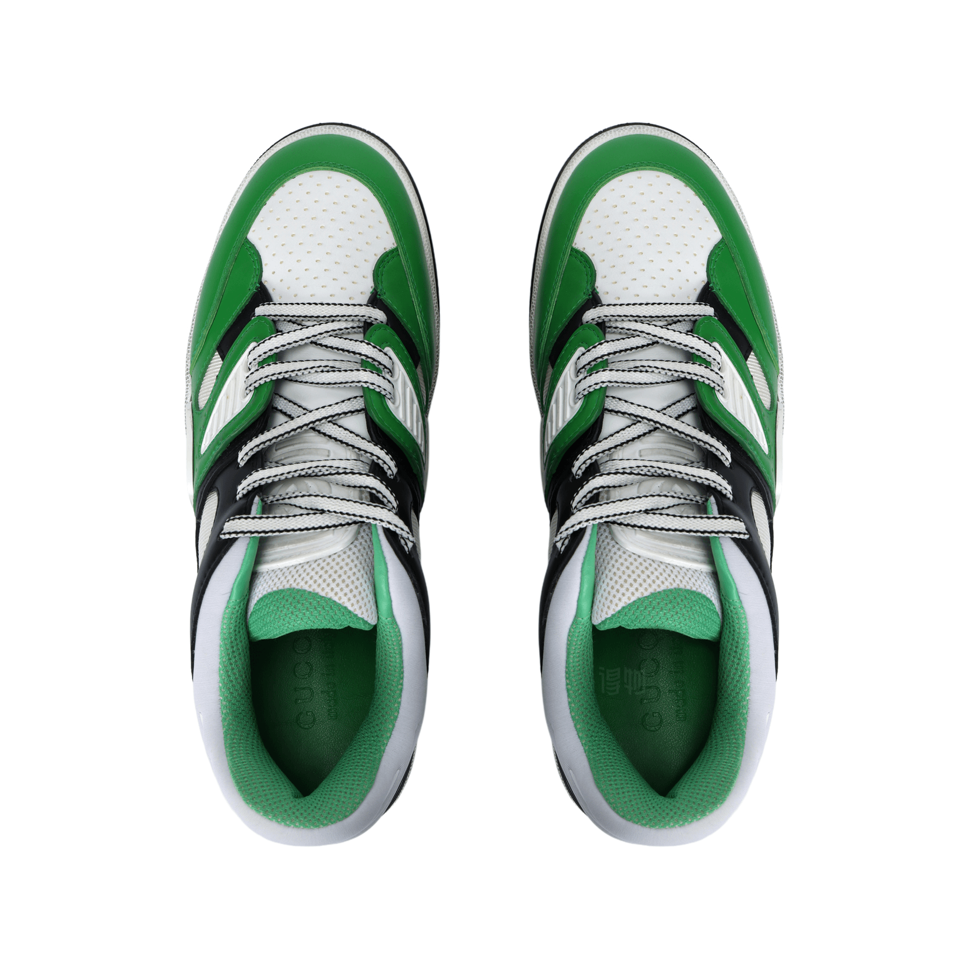 Кроссовки Gucci Basket Green White Black - изображение 3