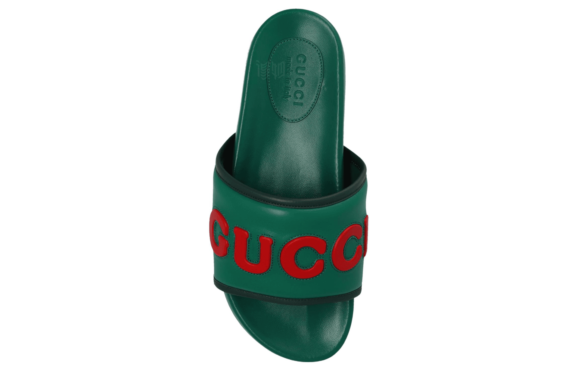 Сандалии Gucci Slide Green - изображение 5
