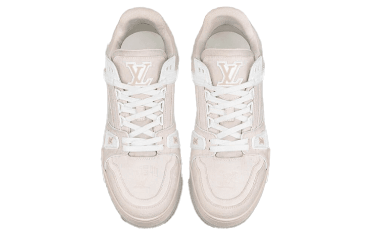 Кроссовки Louis Vuitton Trainer Classic Mesh Logo White Denim - изображение 4
