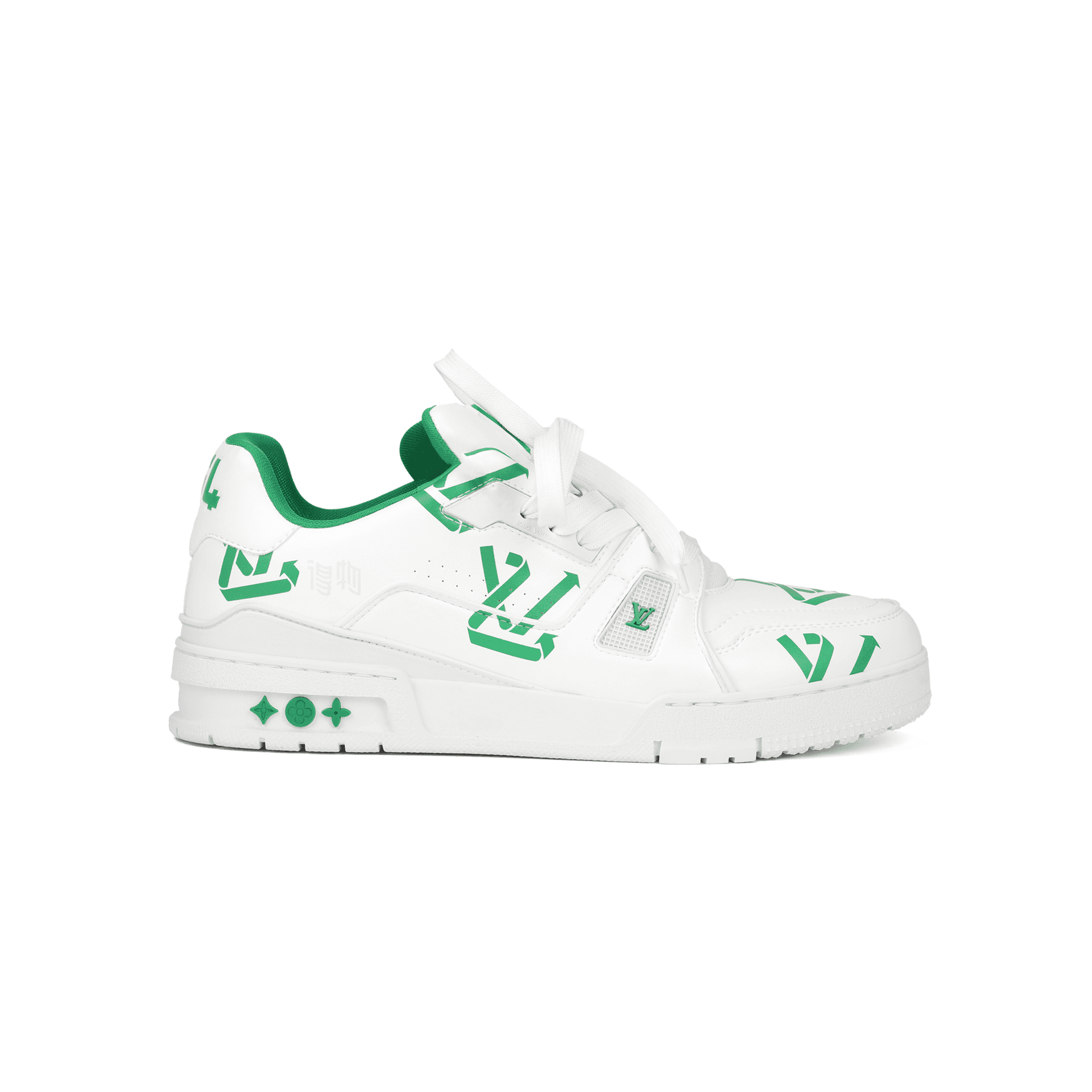 Кроссовки LOUIS VUITTON Trainer Low White Green - изображение 2