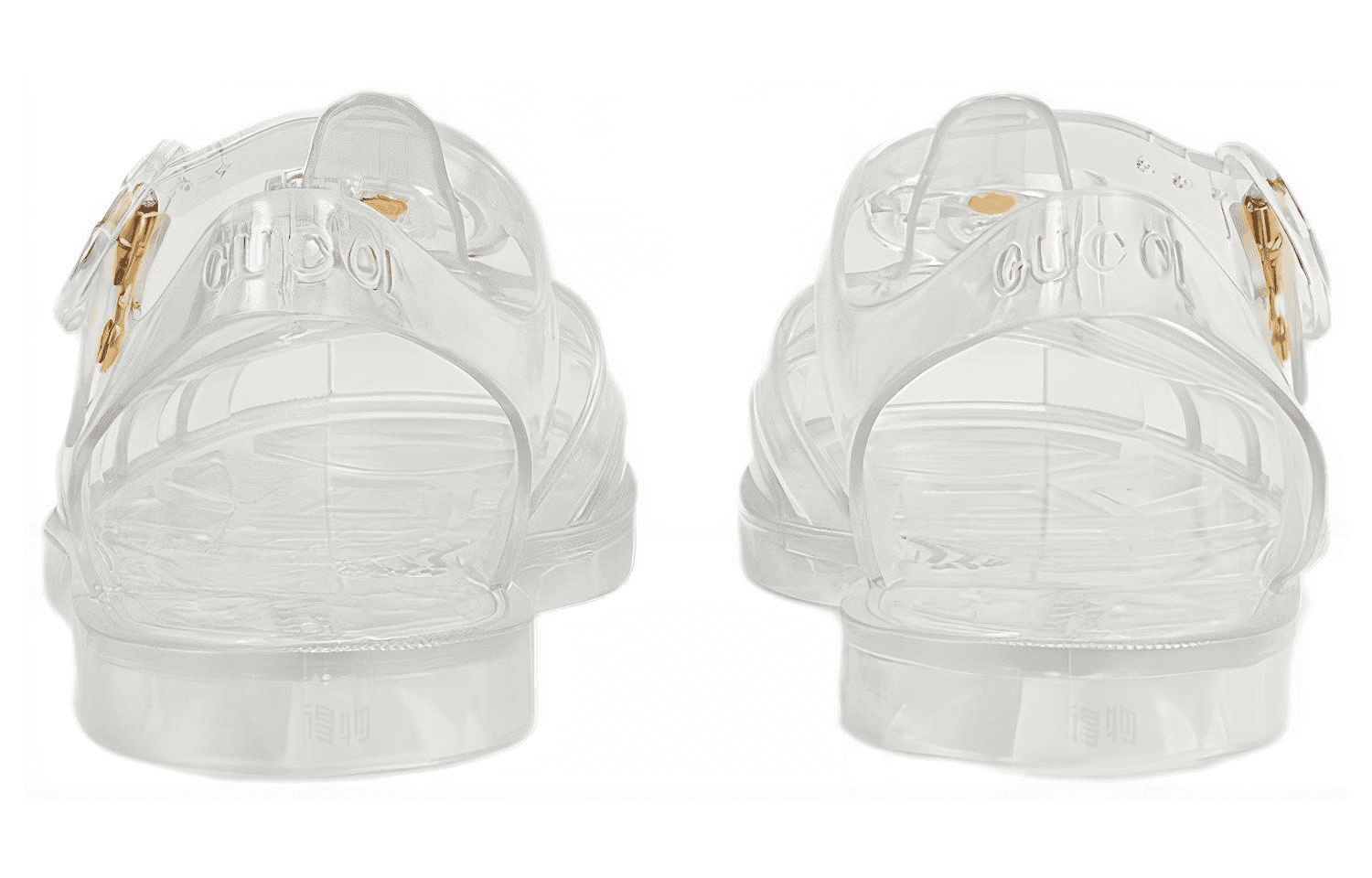 Сандалии Gucci Rubber Double G Sandals Transparent - изображение 5