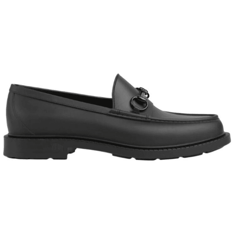 Лоферы Gucci Leather Loafers Black - изображение 2