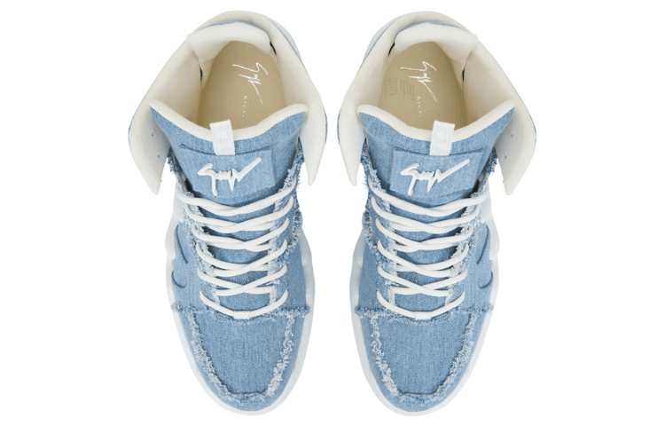 Кроссовки Giuseppe Zanotti GZ Talon Denim Print - изображение 5