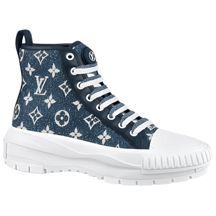 Ботинки Louis Vuitton Squad High-Top White Blue - изображение 5
