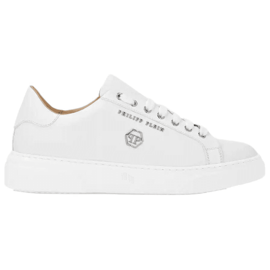 Кроссовки PHILIPP PLEIN Hexagon White Leather Sneakers - изображение 2