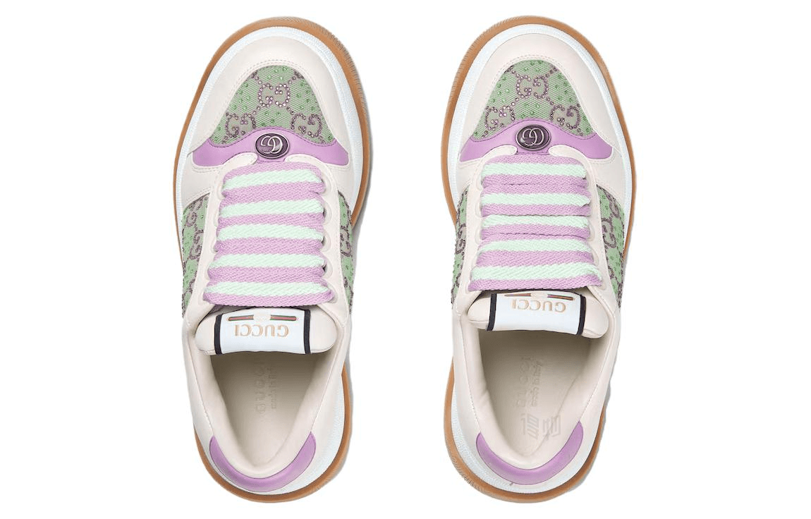 Кроссовки Gucci Screener Low Beige Purple - изображение 5