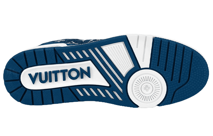Кроссовки Louis Vuitton Trainer Denim Blue White - изображение 5