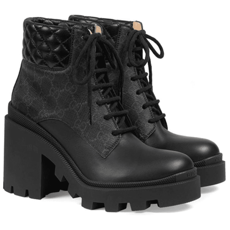 Сапоги Gucci GG Fashion Ankle Boots Black - изображение 3