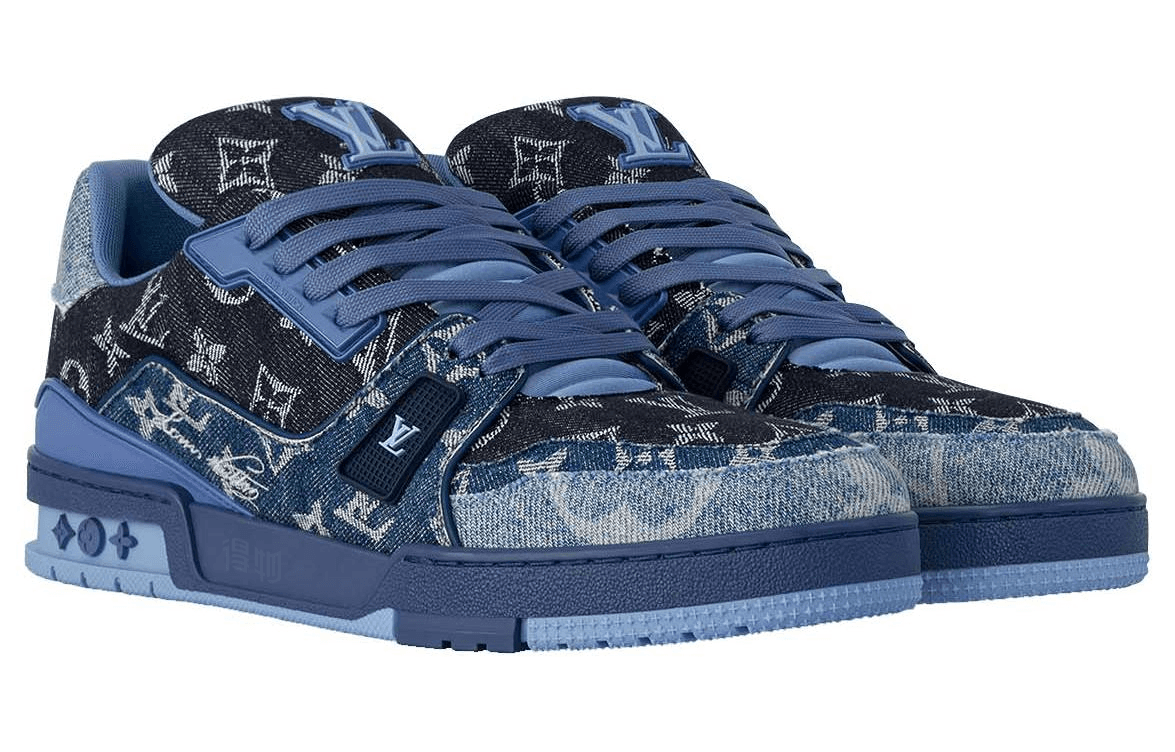 Кроссовки LOUIS VUITTON Trainer Blue - изображение 2