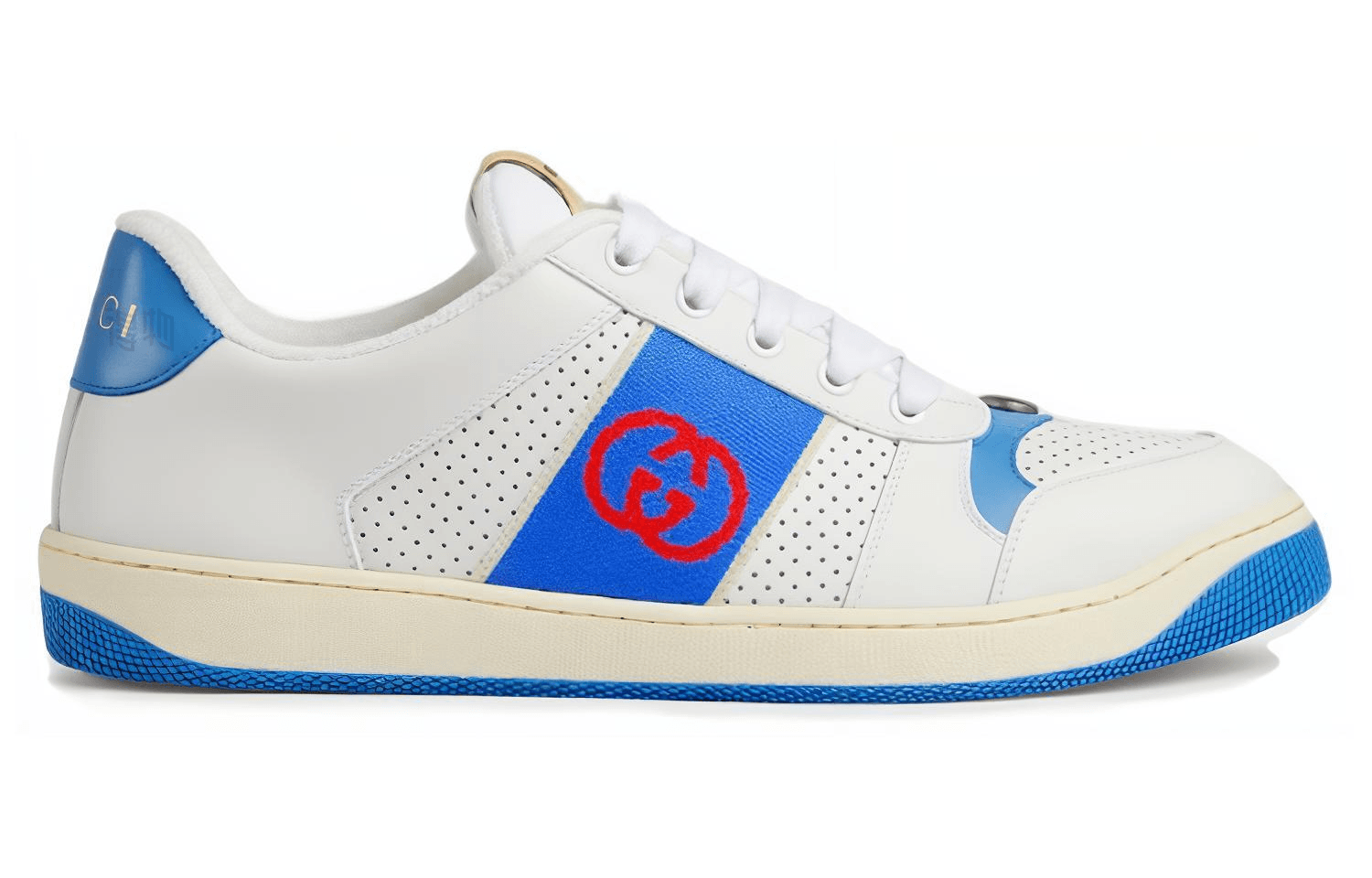 Кроссовки Gucci Low Top Sneakers White Blue - изображение 2