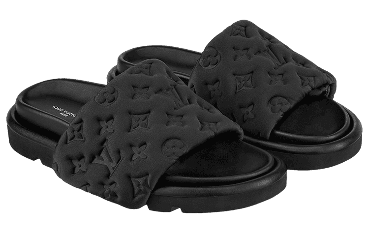 Сандалии Louis Vuitton Pool Pillow Comfort Black - изображение 4
