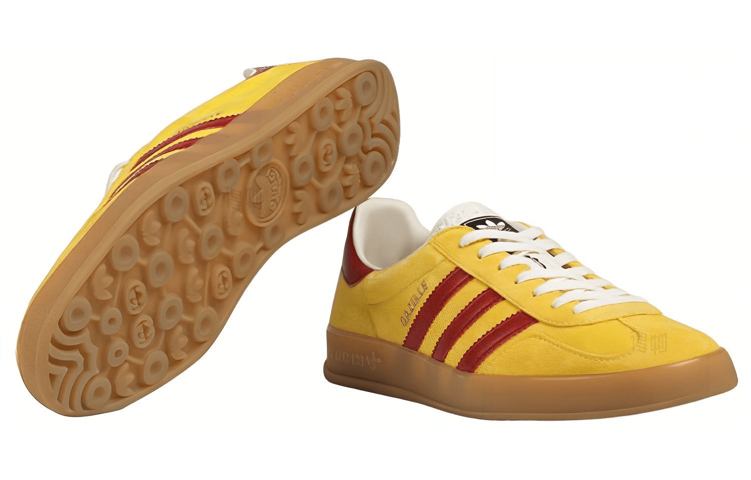 Кроссовки adidas x Gucci Gazelle Yellow - изображение 5