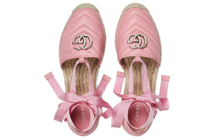 Gucci Espadrille Sandals Pink - изображение 3